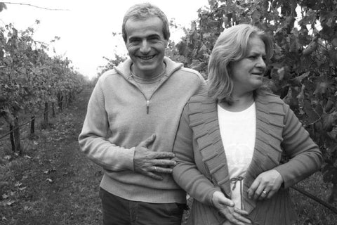Folicello Winery, Emilia-Romaga, Marco and Antonella in the Vineyards, Natural Wine, Primal Wine - primalwine.com