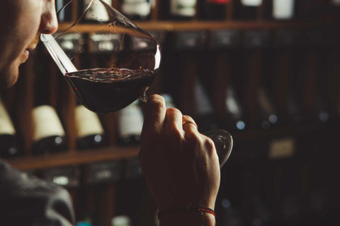 Wine Aromas in Natural Wine, A Person Smelling a Glass of Wine During a Wine Tasting