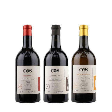 Bottle shot of COS Sicilian Trio, produced by COS, buy classic and natural wine online on Primal Wine, the best wine shop in the United States – primalwine.com