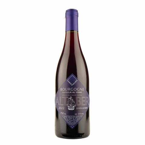 Bottle shot of Fleur au Verre Bourgogne Rouge 2022, produced by Julien Altaber, buy classic and natural wine online on Primal Wine, the best wine shop in the United States – primalwine.com