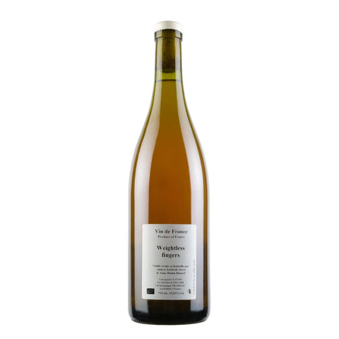 Bottle shot of Weightless Fingers, produced by Anders Frederik Steen, buy classic and natural wine online on Primal Wine, the best wine shop in the United States – primalwine.com