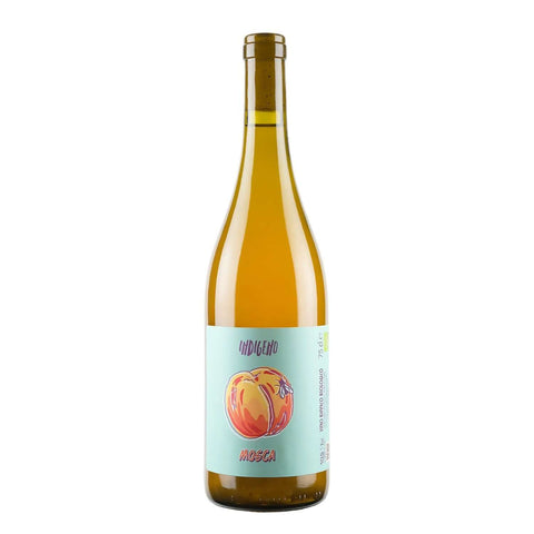 Bottle shot of Mosca Orange 2022, produced by Cantina Indigeno, buy classic and natural wine online on Primal Wine, the best wine shop in the United States – primalwine.com