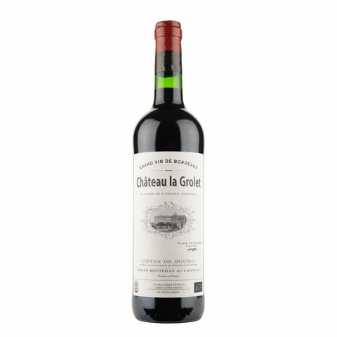 Bottle shot of Cabernet Sauvignon Côtes de Bourg 2020, produced by Chateau la Grolet, buy classic and natural wine online on Primal Wine, the best wine shop in the United States – primalwine.com
