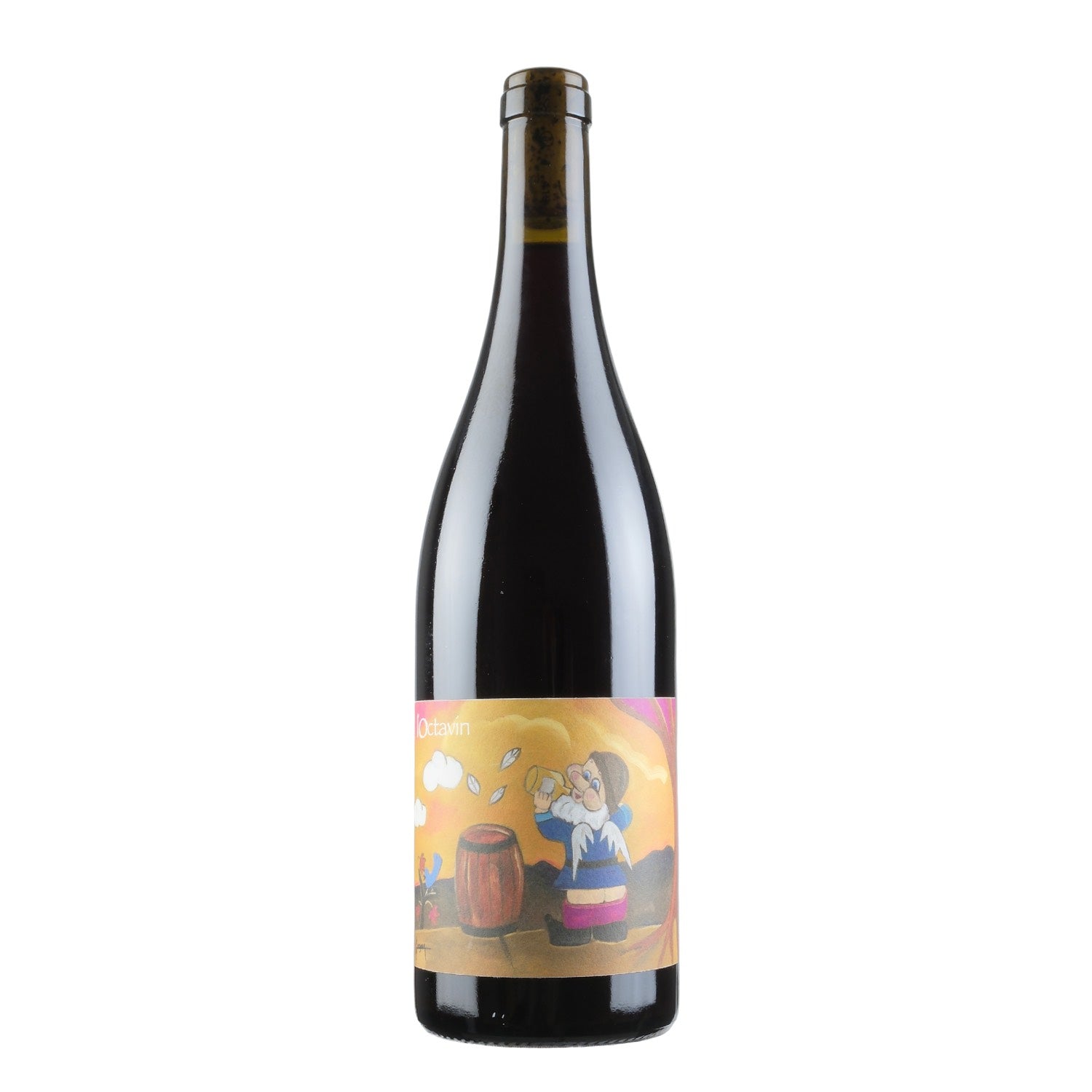 Bottle shot of Domaine de l'Octavin Hip Hip J Pinot Noir, produced by Domaine de l'Octavin, buy classic and natural wine online on Primal Wine, the best wine shop in the United States – primalwine.com