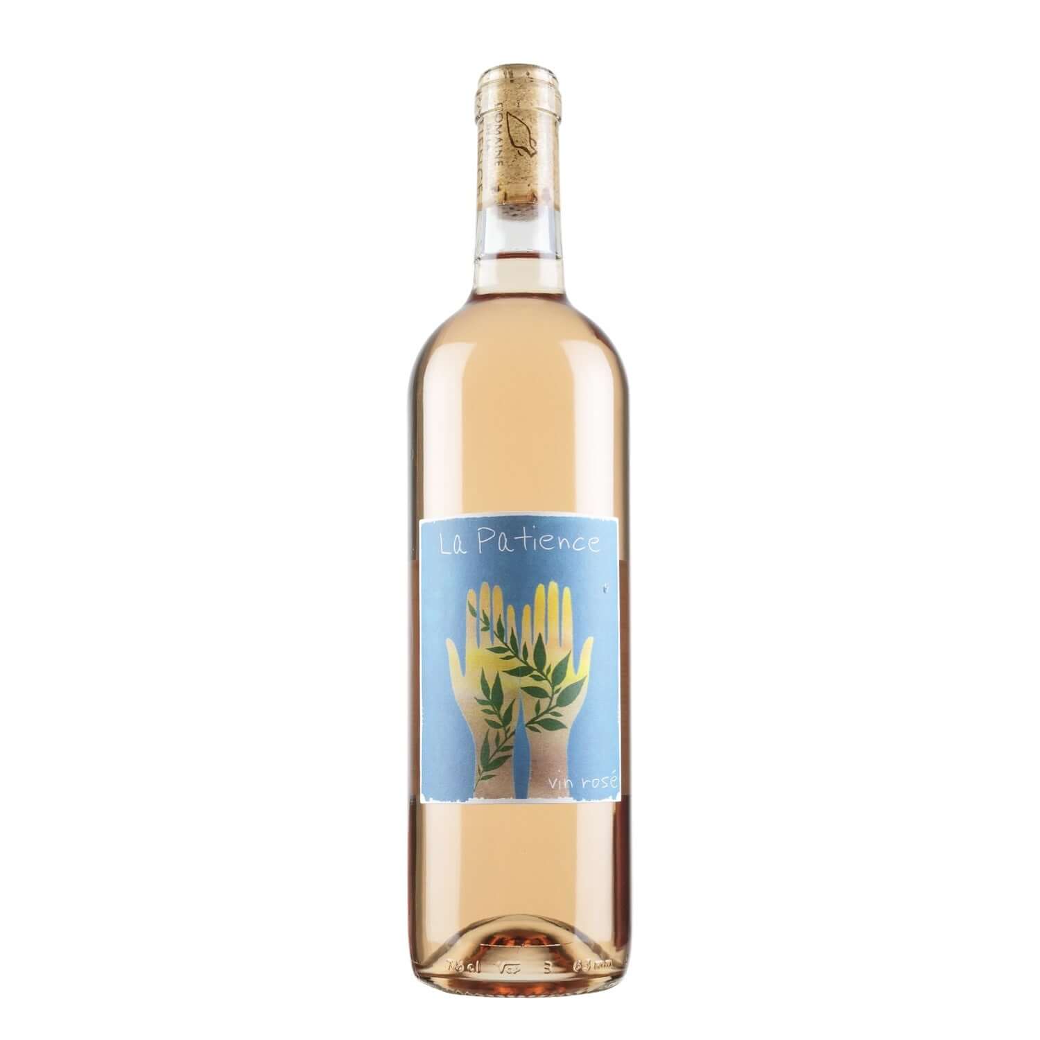 Bottle shot of La Patience Rose, produced by La Patience, buy classic and natural wine online on Primal Wine, the best wine shop in the United States – primalwine.com