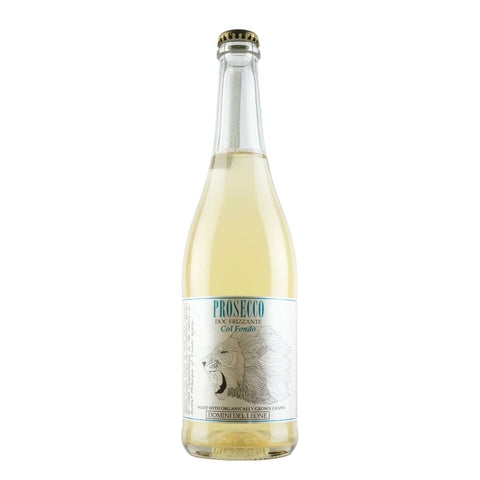 Bottle shot of Domini del Leone Prosecco Col Fondo, produced by Domini del Leone, buy classic and natural wine online on Primal Wine, the best wine shop in the United States – primalwine.com