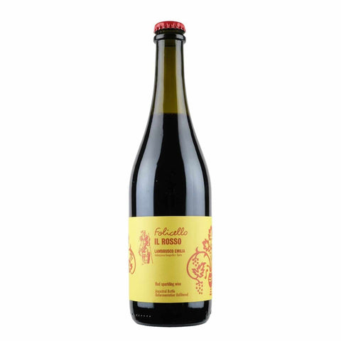 Bottle shot of Folicello Lambrusco Pet Nat 2021, produced by Folicello, buy classic and natural wine online on Primal Wine, the best wine shop in the United States – primalwine.com