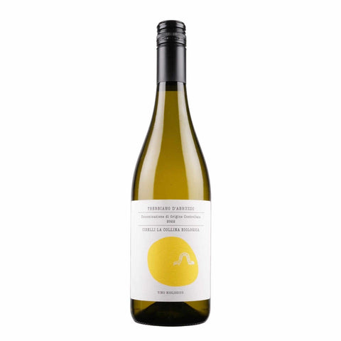 Bottle shot of Cirelli Trebbiano d'Abruzzo 2022, produced by Agricola Cirelli, buy classic and natural wine online on Primal Wine, the best wine shop in the United States – primalwine.com