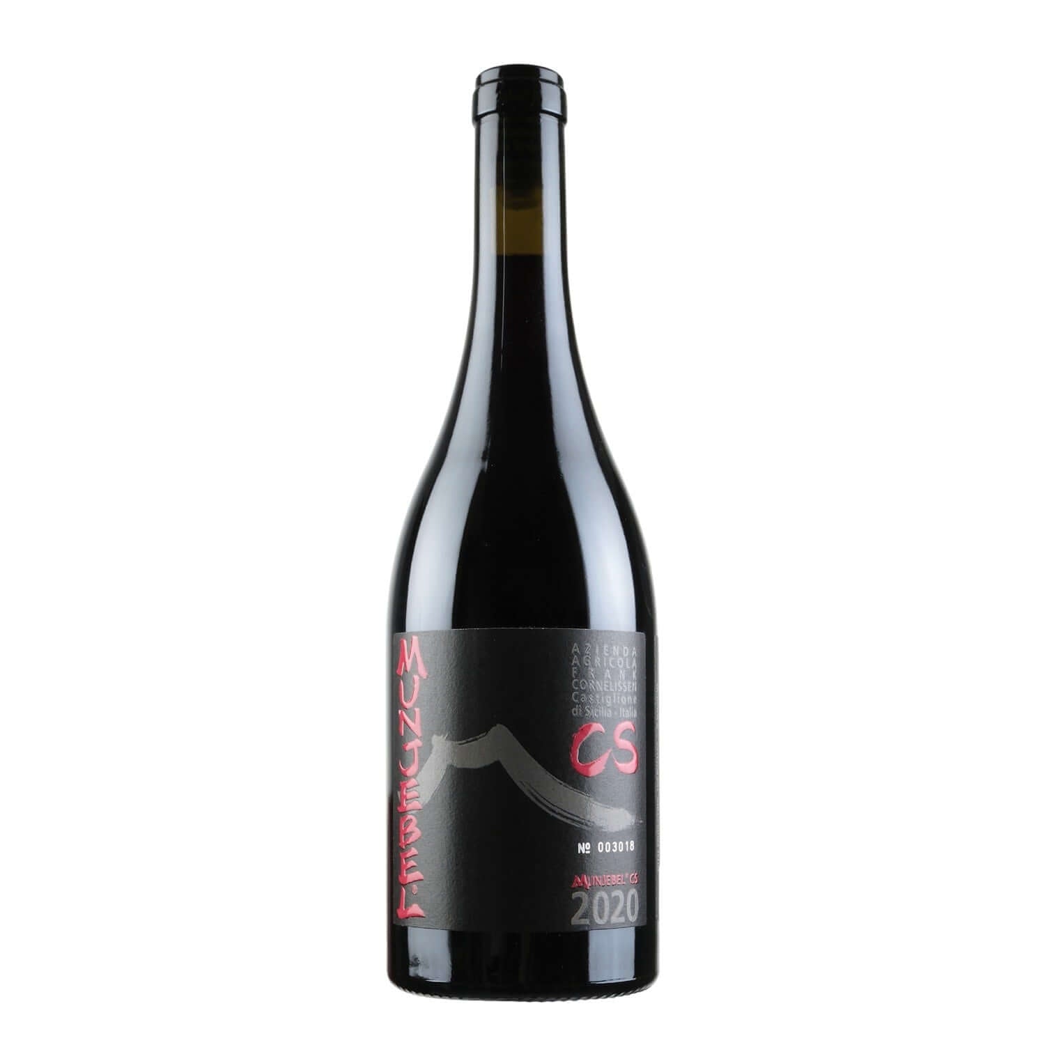 Bottle shot of Frank Cornelissen MunJebel Rosso CS, produced by Frank Cornelissen, buy classic and natural wine online on Primal Wine, the best wine shop in the United States – primalwine.com