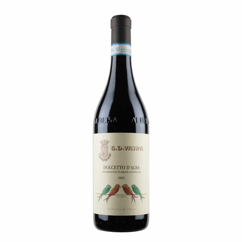 Bottle shot of G.D. Vajra Dolcetto d'Alba DOC 2021, produced by G. D. Vajra, buy classic and natural wine online on Primal Wine, the best wine shop in the United States – primalwine.com