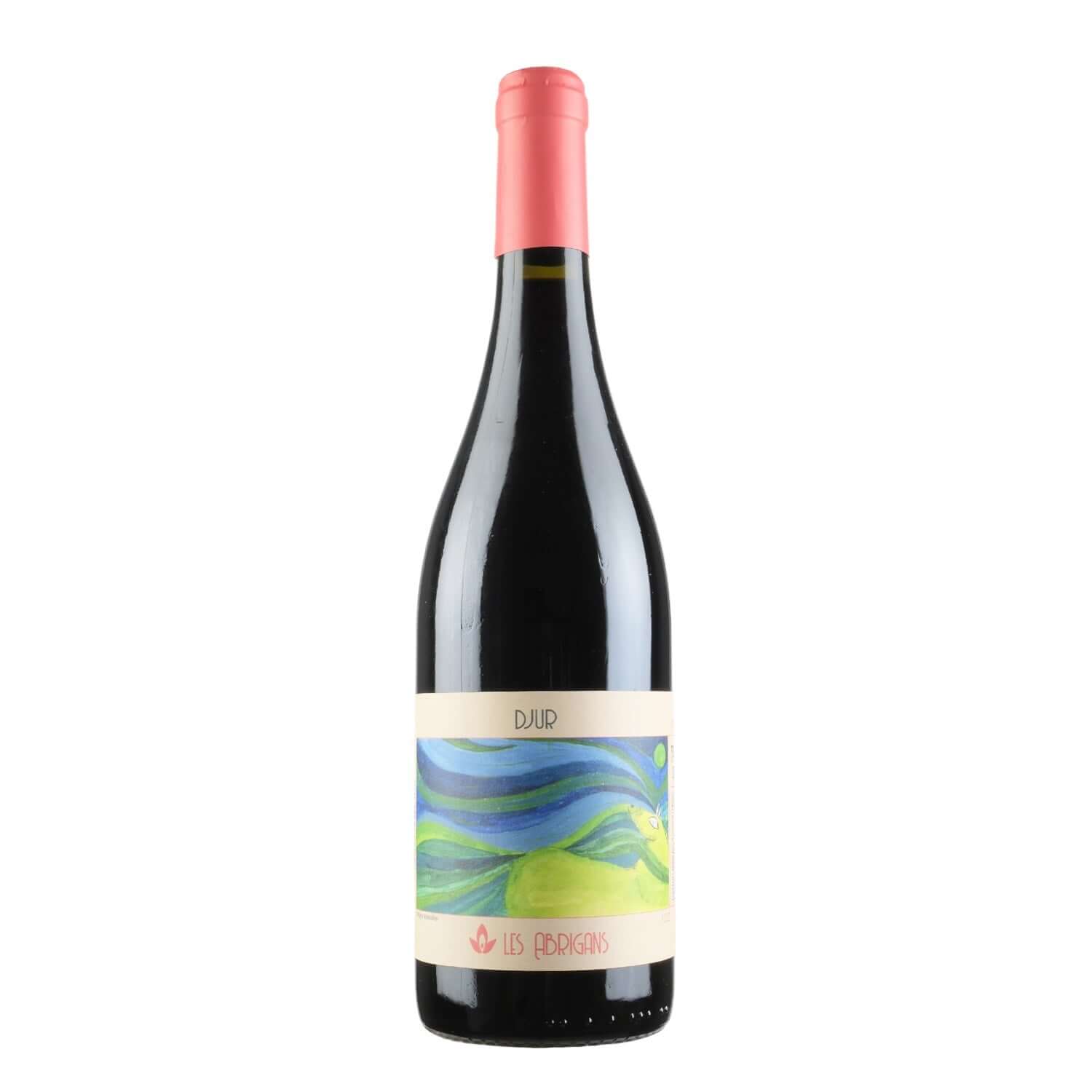 Bottle shot of Les Abrigans Djur Red Blend, produced by Les Abrigans, buy classic and natural wine online on Primal Wine, the best wine shop in the United States – primalwine.com
