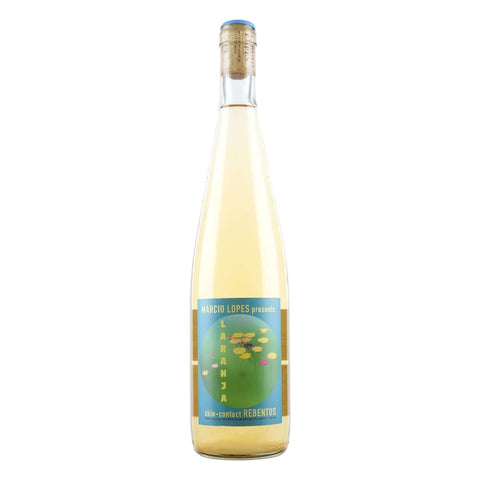 Bottle shot of Márcio Lopes Laranja Skin-contact Rebento, produced by Márcio Lopes, buy classic and natural wine online on Primal Wine, the best wine shop in the United States – primalwine.com