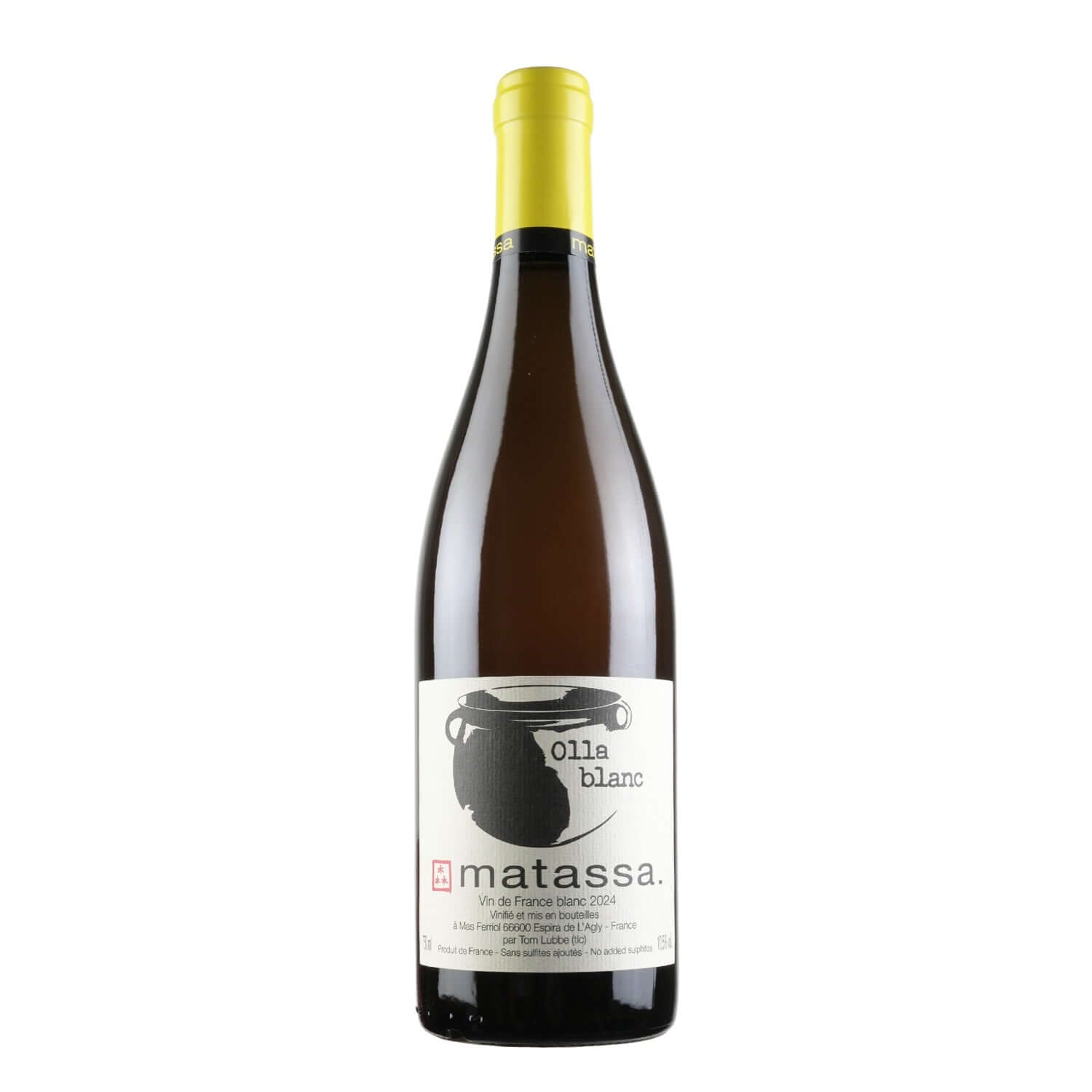 Bottle shot of Matassa Olla Blanc Languedoc Natural Wine buy natural wine online on Primal Wine, the best natural wine store in the United States - primalwine.com