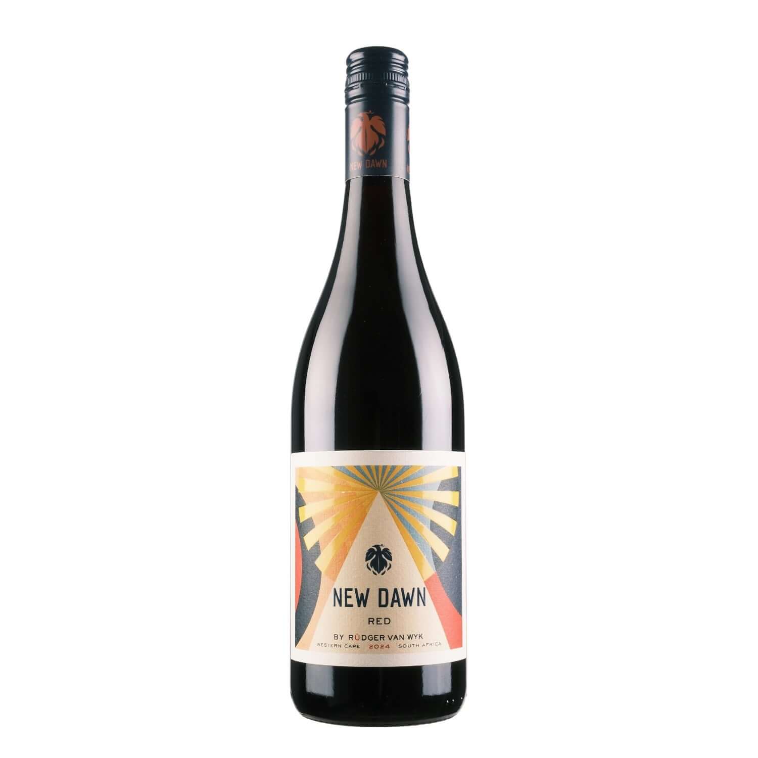 Bottle shot of New Dawn Syrah, produced by Rudger van Wyk, buy classic and natural wine online on Primal Wine, the best wine shop in the United States – primalwine.com