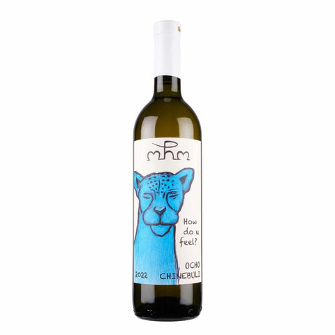 Bottle shot of Ocho How Do U Feel? Chinebuli 2022, produced by Ocho, buy classic and natural wine online on Primal Wine, the best wine shop in the United States – primalwine.com