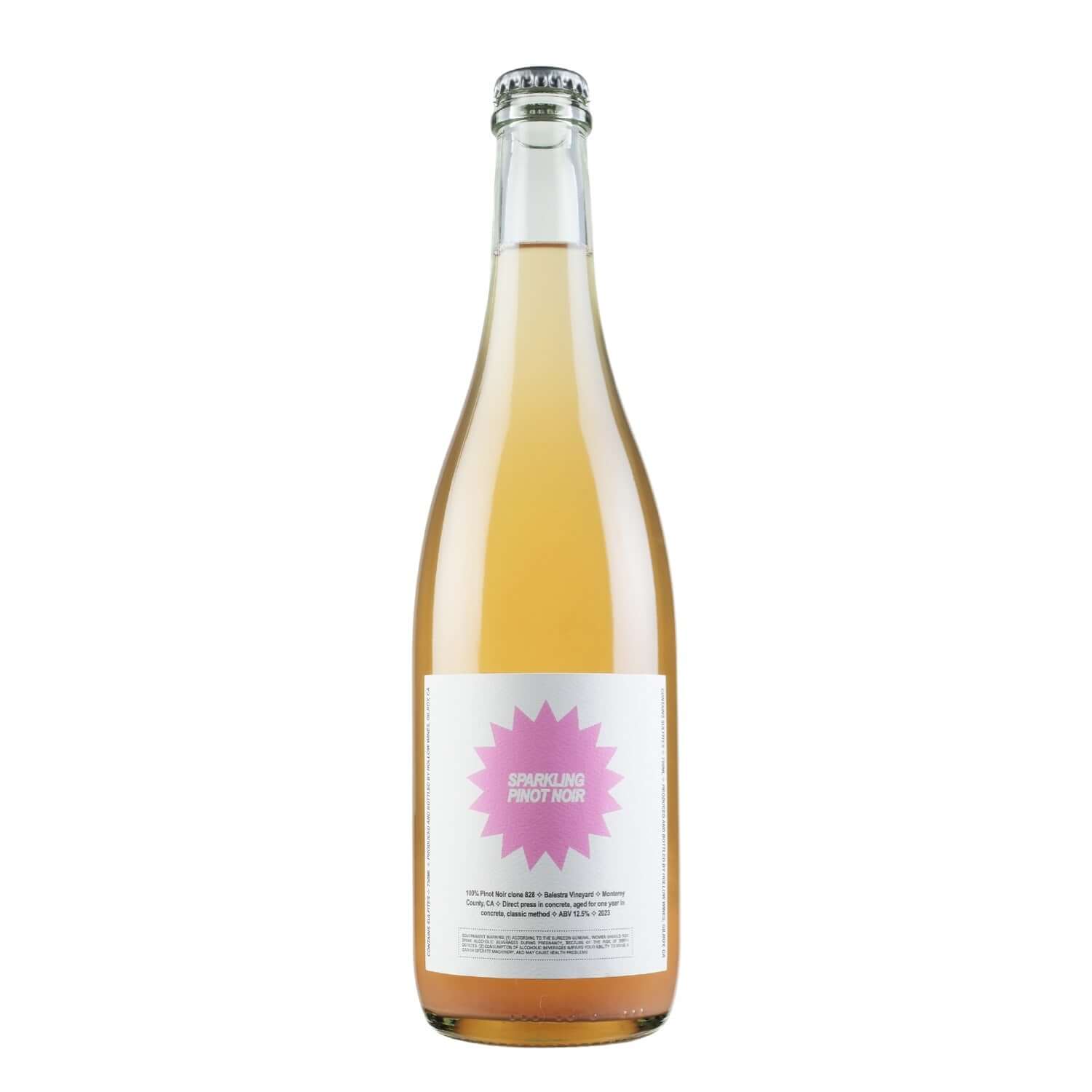 Bottle shot of Primal Sparkling Pinot Noir, buy natural wine online on Primal Wine - primalwine.com