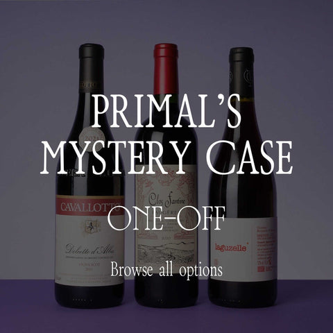 Bottle shot of Primal Mystery Case, produced by Primal Wine, buy classic and natural wine online on Primal Wine, the best wine shop in the United States – primalwine.com