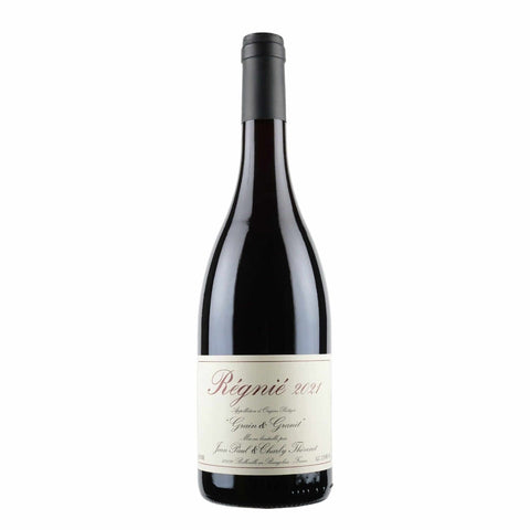 Bottle shot of Jean-Paul et Charly Thévenet Régnié Grain & Granit 2021, produced by Jean-Paul et Charly Thévenet, buy classic and natural wine online on Primal Wine, the best wine shop in the United States – primalwine.com