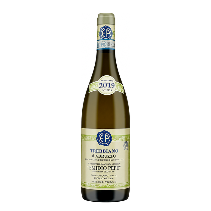 Emidio Pepe Trebbiano d'Abruzzo Vecchie Vigne 2019, natural white wine bottle at Primal Wine