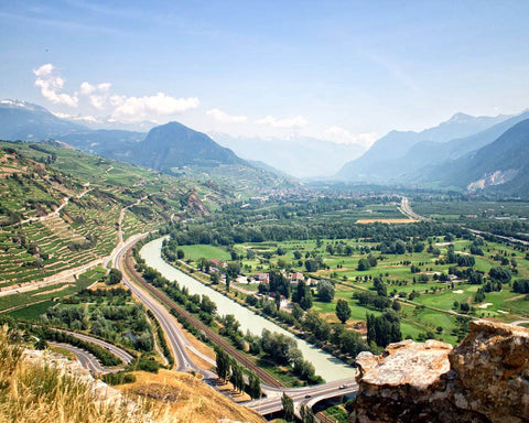 Rhône Valley French wine regions blog, landscape photo from above, natural wine, primal wine - primalwine.com