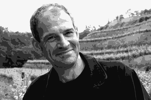 Clément Baraut, natural winemaker of Savennières in the Loire Valley, in front of his vines