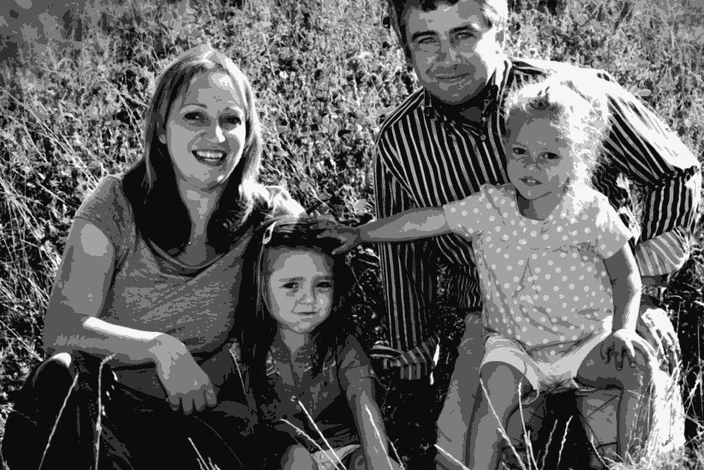 Fabio Marchionni of Colle Stefano with his family
