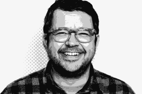 Dirty & Rowdy co-founder and winemaker Hardy Wallace, black and white portrait