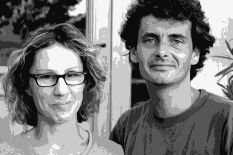 Arnaud Tessier with his wife Catherine at Domaine Tessier in Meursault