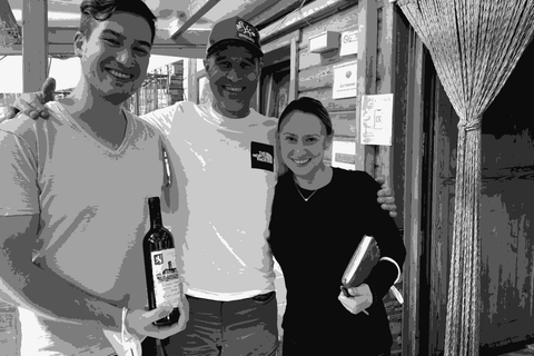 Michel Vallet (center), winemaker of Feudo di San Maurizio in the Aosta Valley