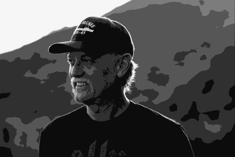 Winemaker Matthew Rorick of Forlorn Hope in his Sierra Foothills vineyard at sunset