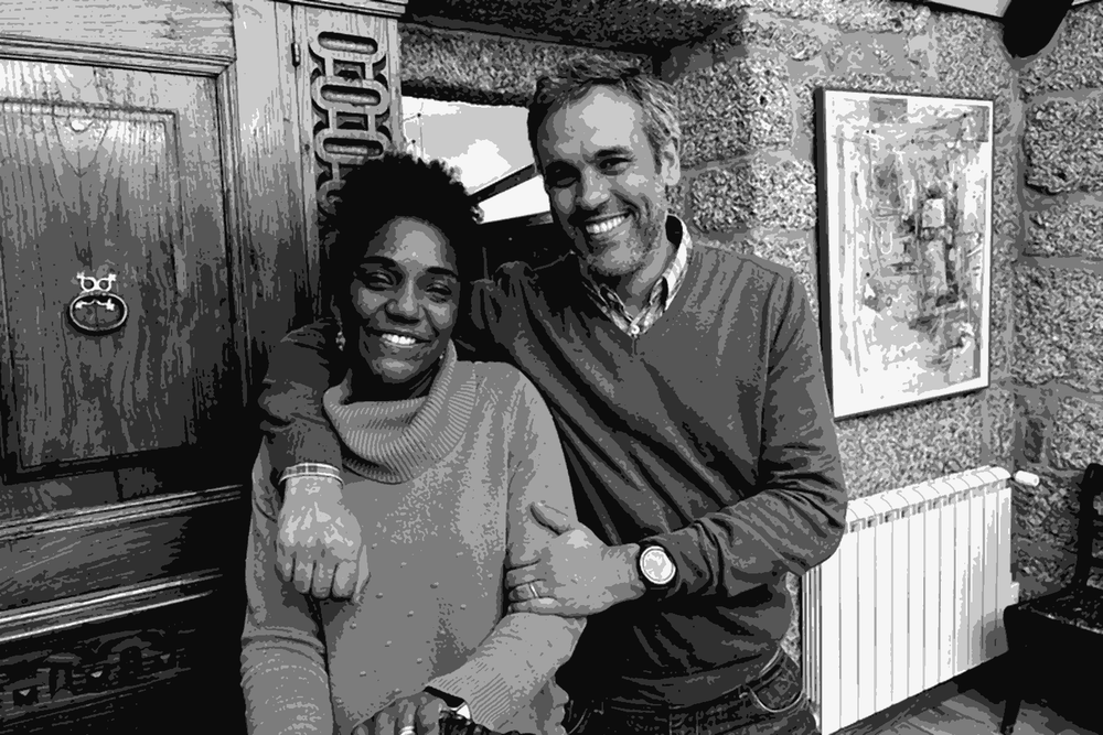Joao Camizao and his wife Leila, the couple behind Sem Igual, in their home in the Vinho Verde region of Portugal