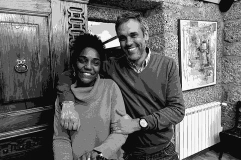 Joao Camizao and his wife Leila, the couple behind Sem Igual, in their home in the Vinho Verde region of Portugal