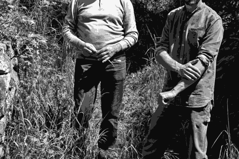 Bruno and Théo Schloegel of Domaine Lissner in their Wolxheim vineyard