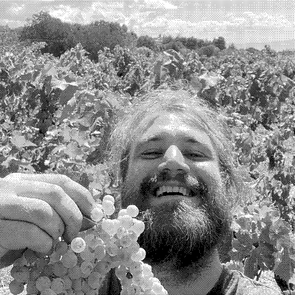 Dario Sciuto, natural wine producer, in his vineyard on Mount Etna in Sicily, Italy