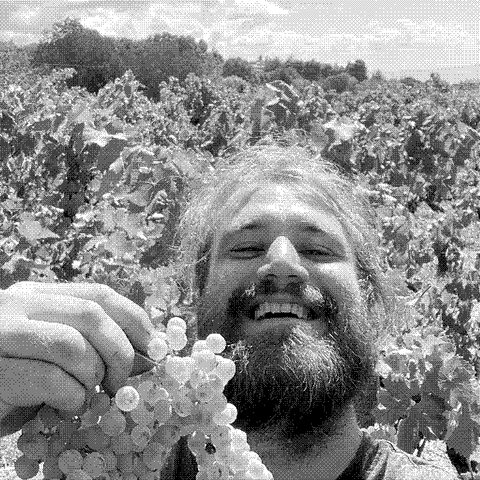 Dario Sciuto, natural wine producer, in his vineyard on Mount Etna in Sicily, Italy