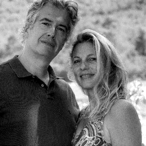 Harry and Céline Gozlan, natural wine producers at Domaine de la Mongestine in Provence, France