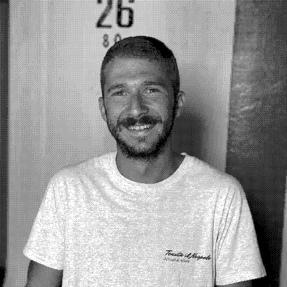 Luca Amerio, natural wine producer at Tenuta il Nespolo, in Moasca, Monferrato, Piedmont, Italy