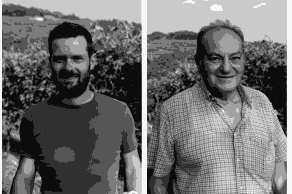 The Vaona family of Novaia winery standing in their Valpolicella vineyards
