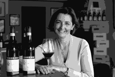 Mariacristina Oddero at the Oddero winery tasting room in La Morra, Piedmont