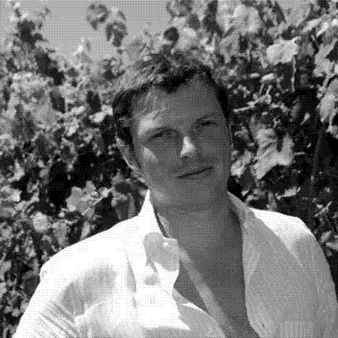 Federico Orsi, natural wine producer, in his biodynamic vineyard at Orsi Vigneto San Vito in Valsamoggia, Emilia-Romagna, Italy