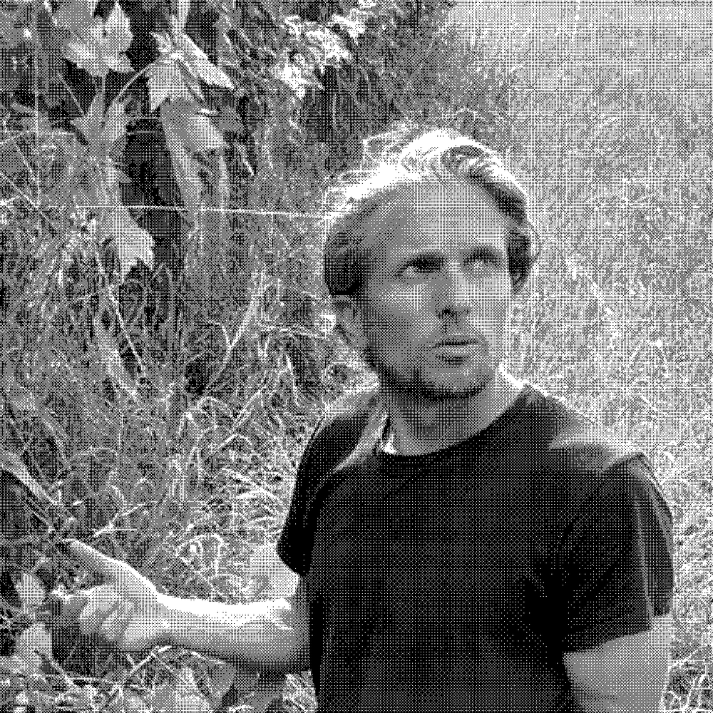 Yannick Pelletier, natural wine producer, in his vineyard in Saint-Chinian, Languedoc, France