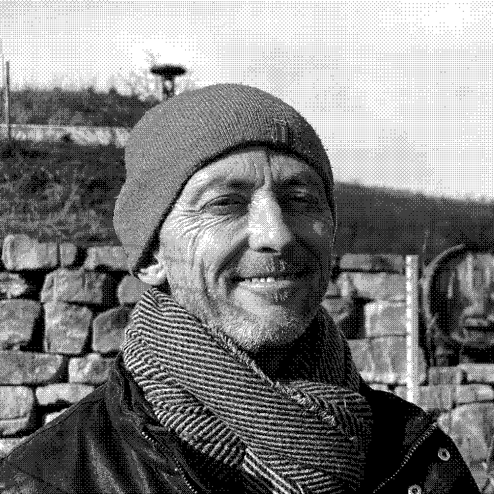 Christian Binner, natural wine producer behind Les Vins Pirouettes, in the vineyards of Alsace, France