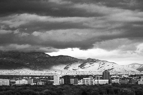 Black and white photo of Albuquerque