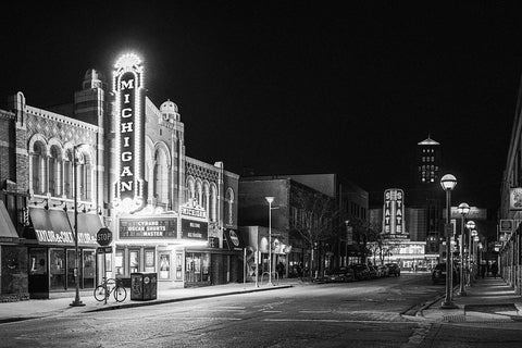 Black and white photo of Ann Arbor