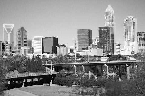 Black and white photo of Charlotte