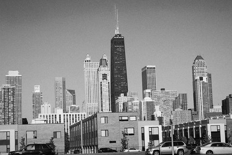 Black and white photo of Chicago