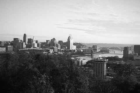 Black and white photo of Cincinnati