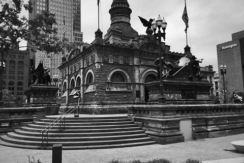 Black and white photo of Cleveland