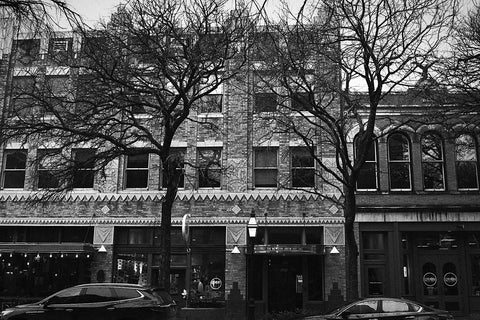 Black and white photo of Fort Worth