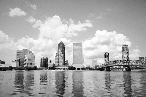 Black and white photo of Jacksonville